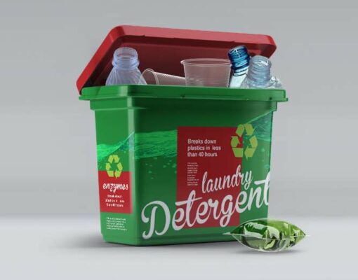 Enzyme found in laundry detergent could help recycle plastic